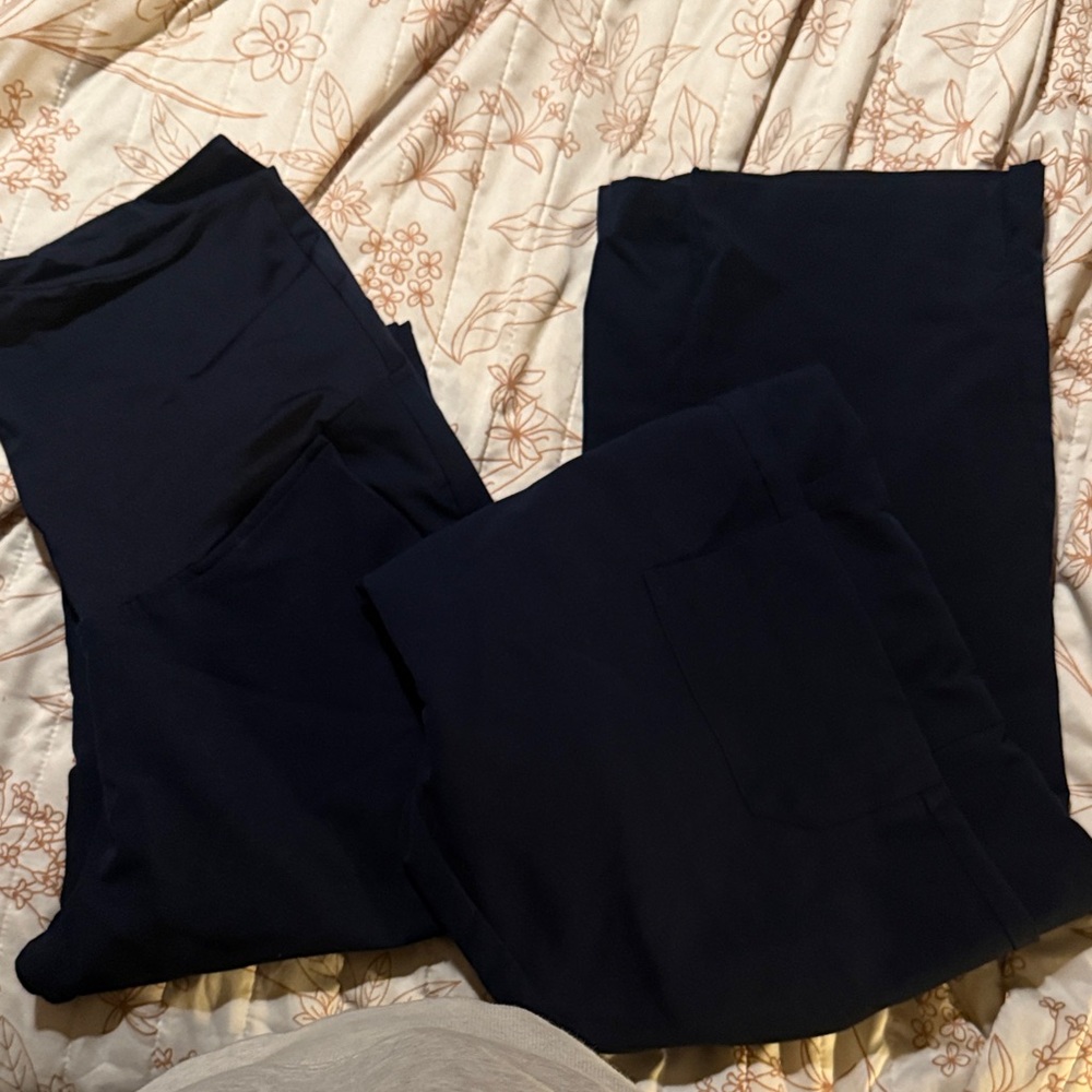 Mandala maternity Scrub Pants navy
